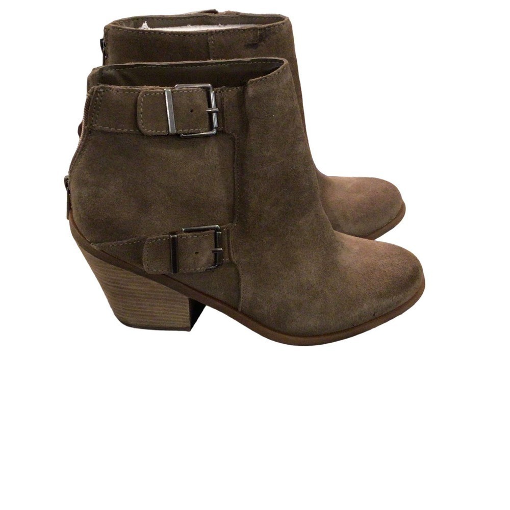 NWB Lucky Brand Emerlee Western Buckle Booties sz 9.5M